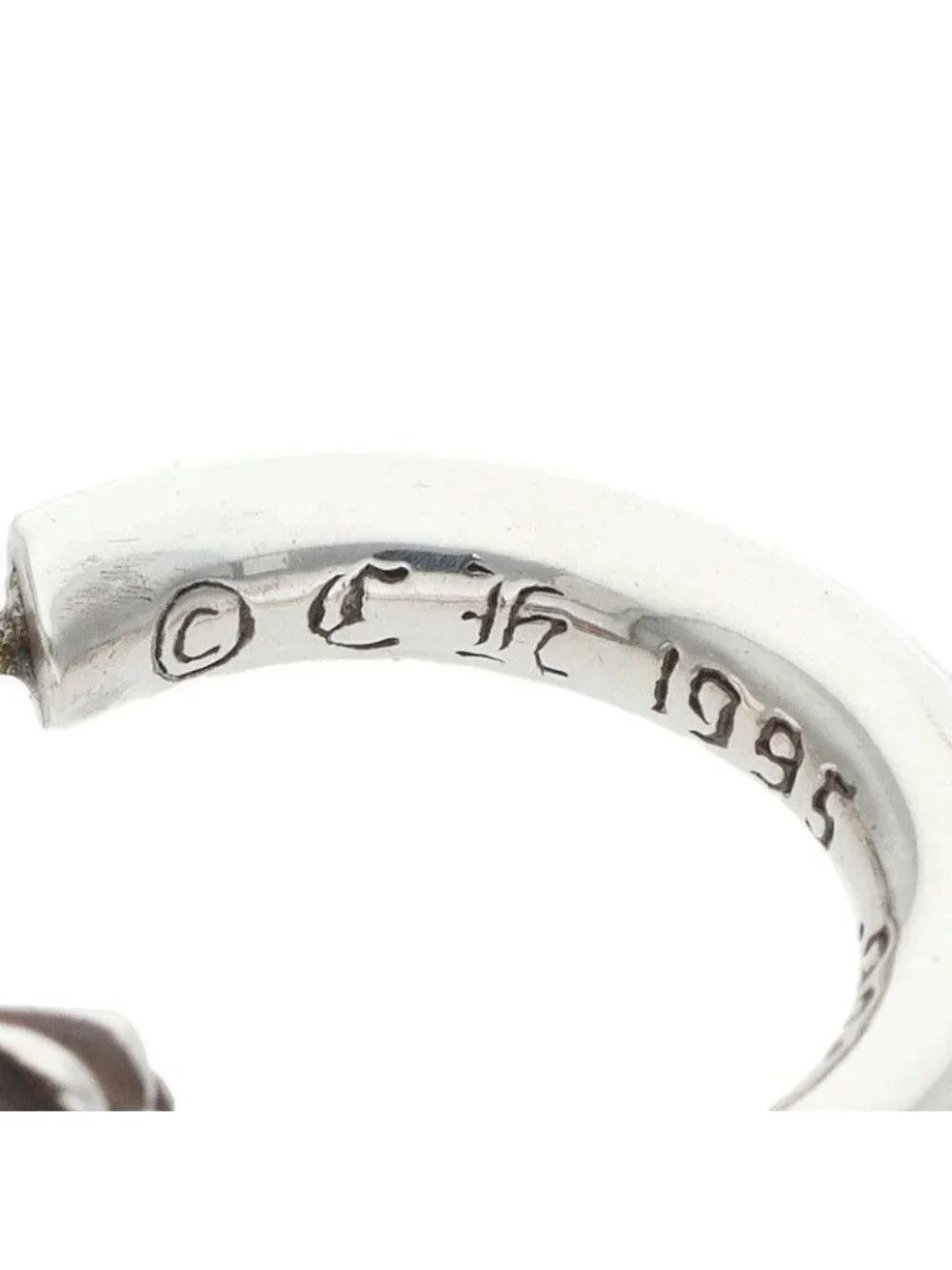 Chrome Hearts Hoop Plain Silver Earrings